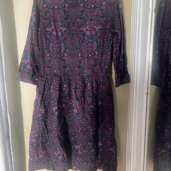 Betelgeuse Paisley Shirt Dress - Size S - Picture 3 of 7